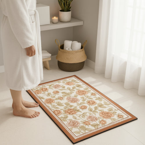 Tapis de Bain Ultra Absorbant en Diatomite pieds sol
