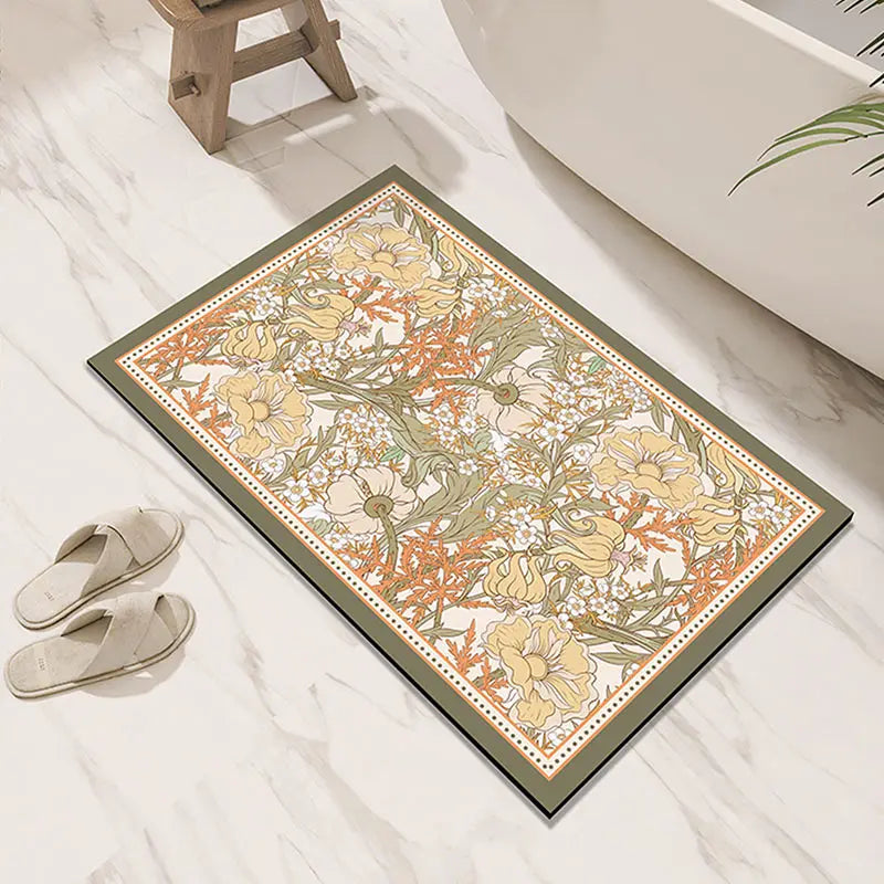 Tapis de Bain Ultra Absorbant en Diatomite sol