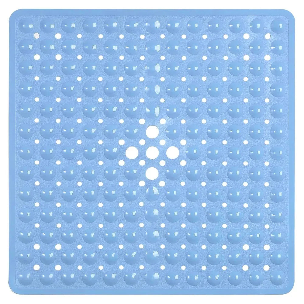 Tapis de Douche Antidérapant  ventouse bleu 