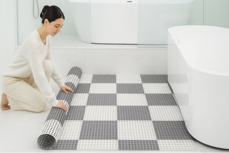 Tapis de Douche Modulable Antidérapant  maman 