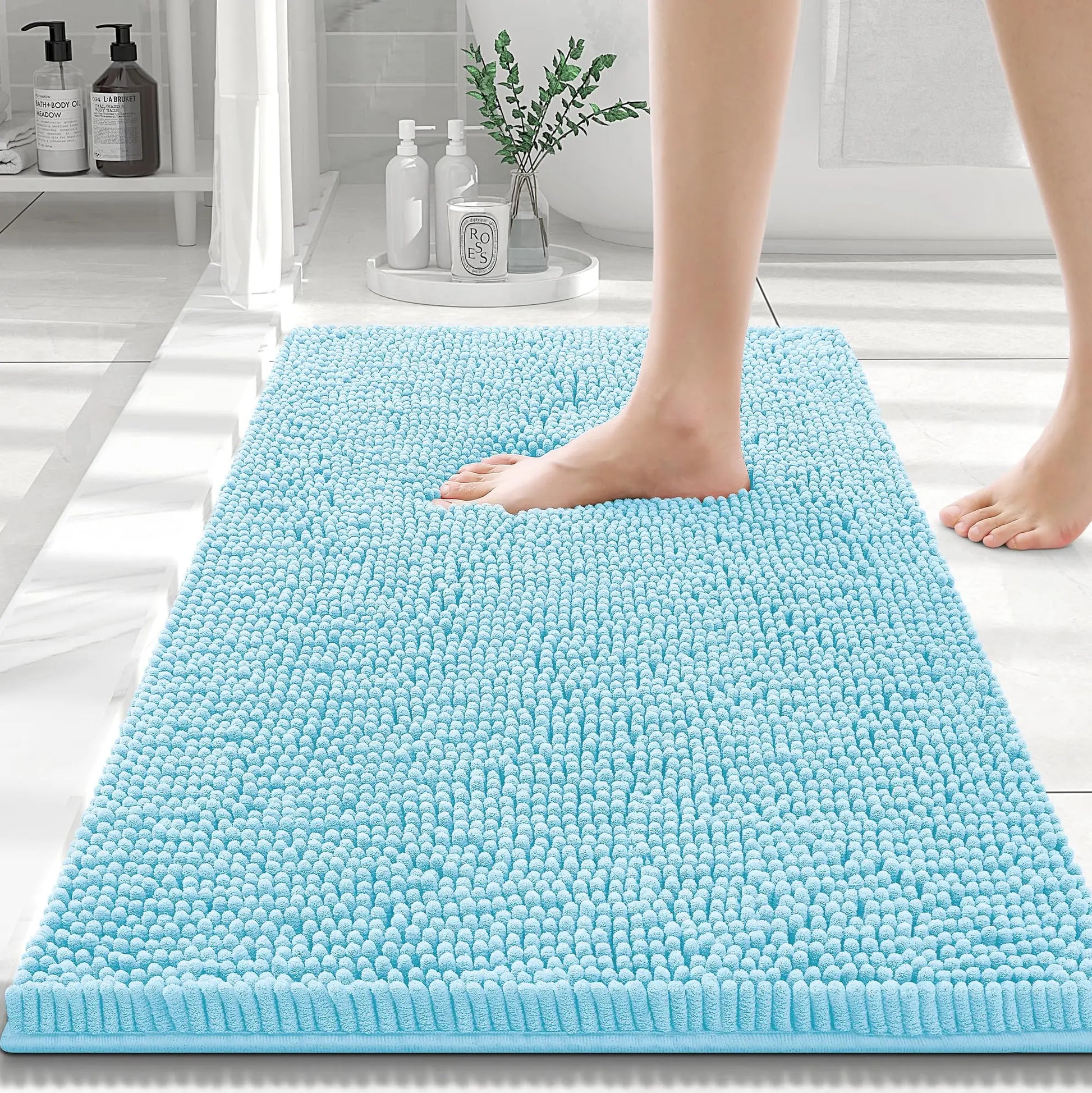 Tapis de bain 60X90 bleu marine