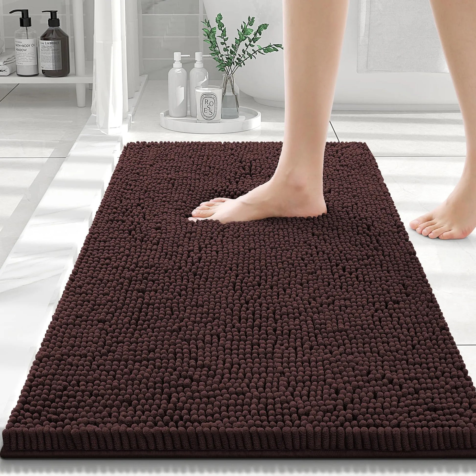 Tapis de bain 60X90  café
