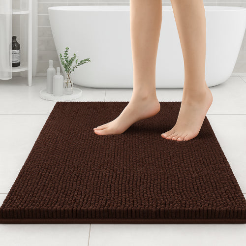 Tapis de bain 60X90 chocolat 