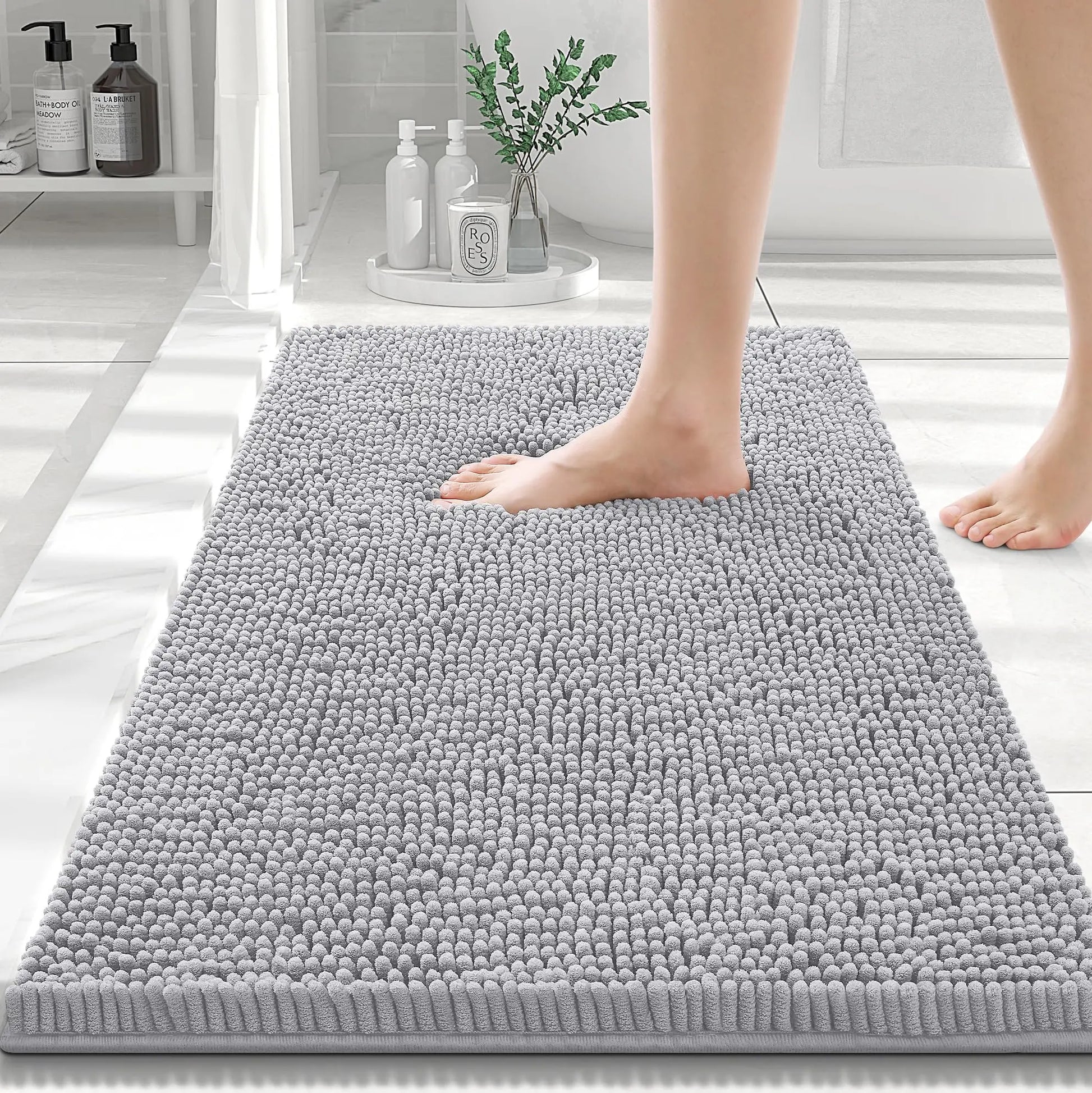 Tapis de bain 60X90  gris