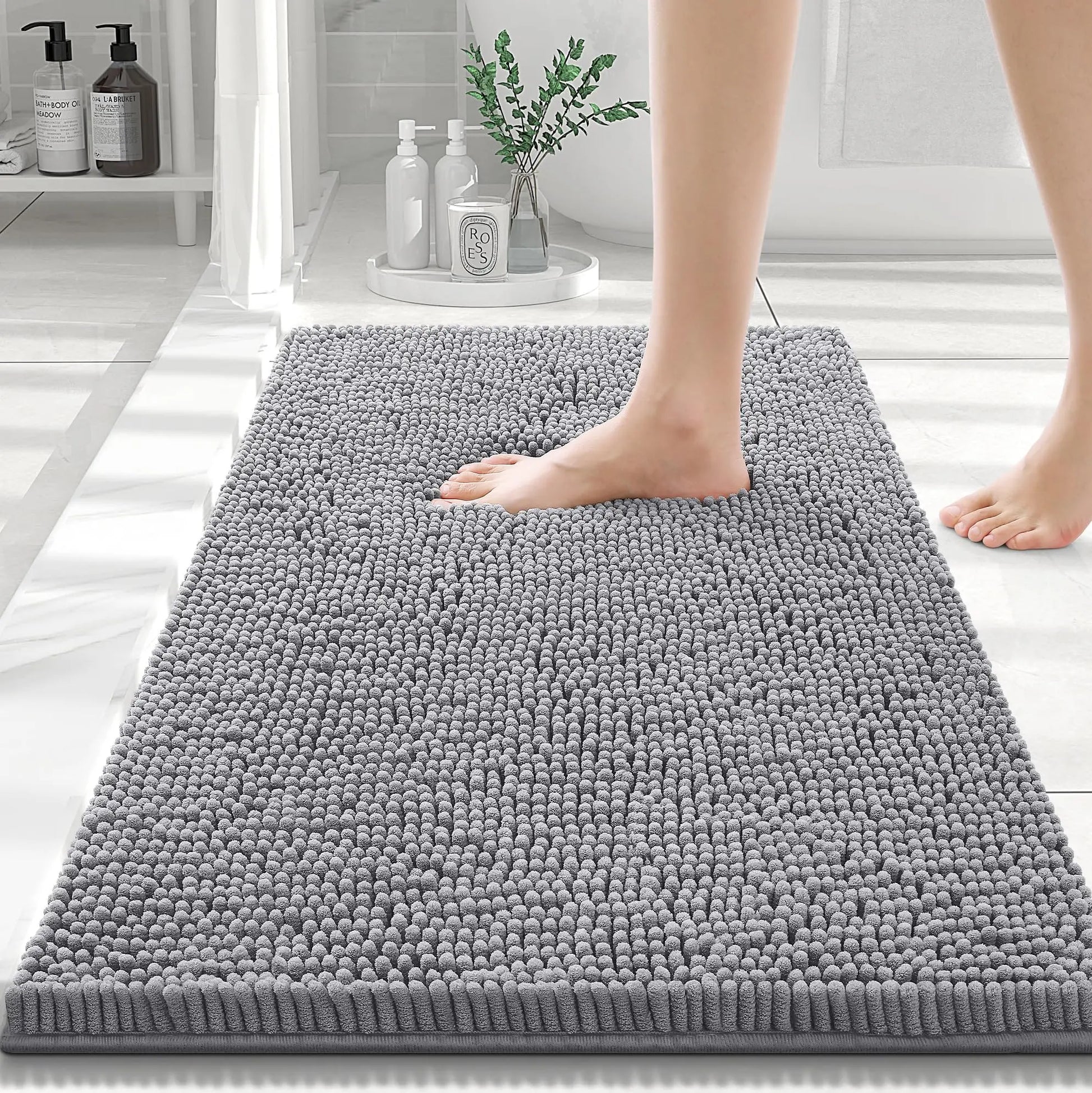 Tapis de bain 60X90 gris clair