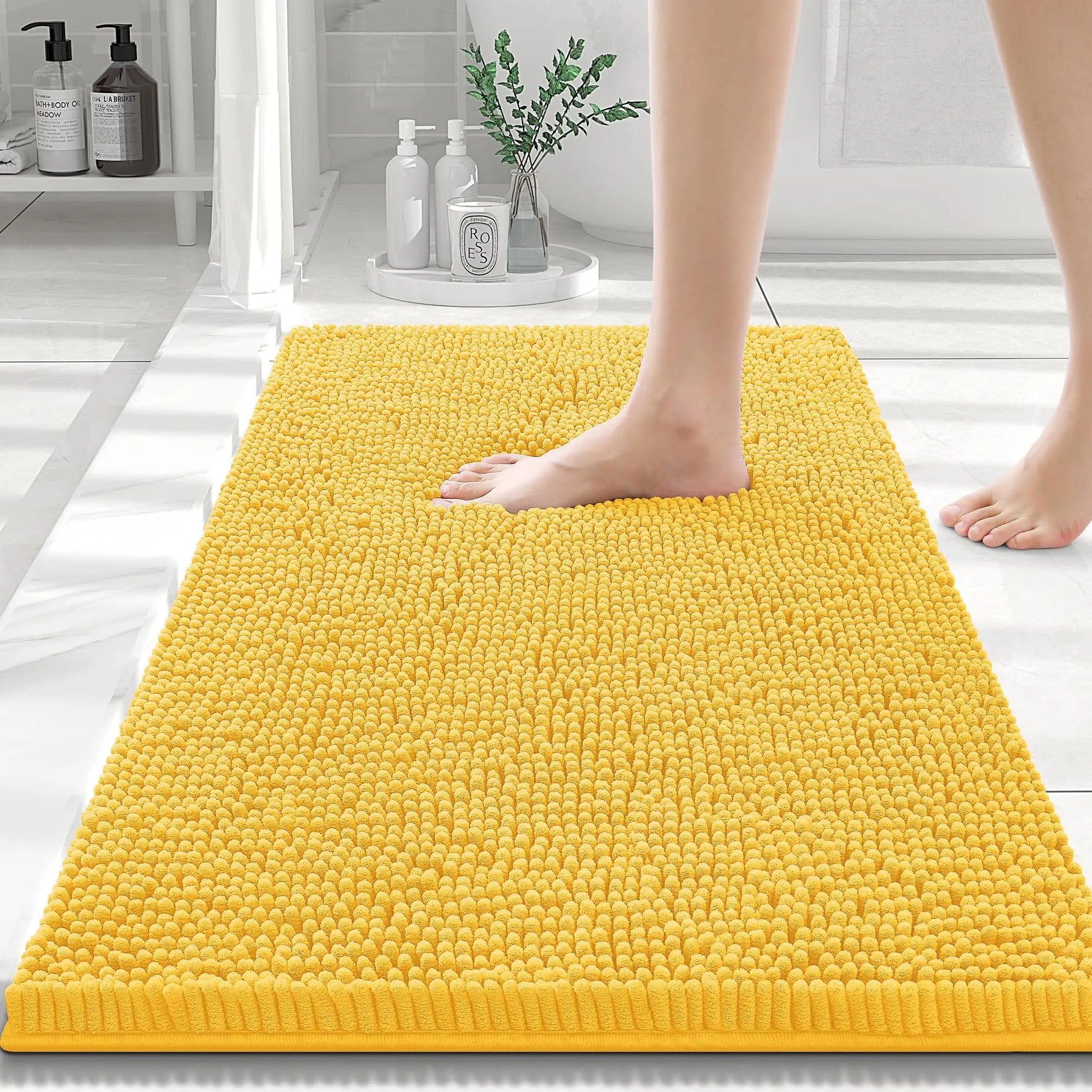 Tapis de bain 60X90 jaune