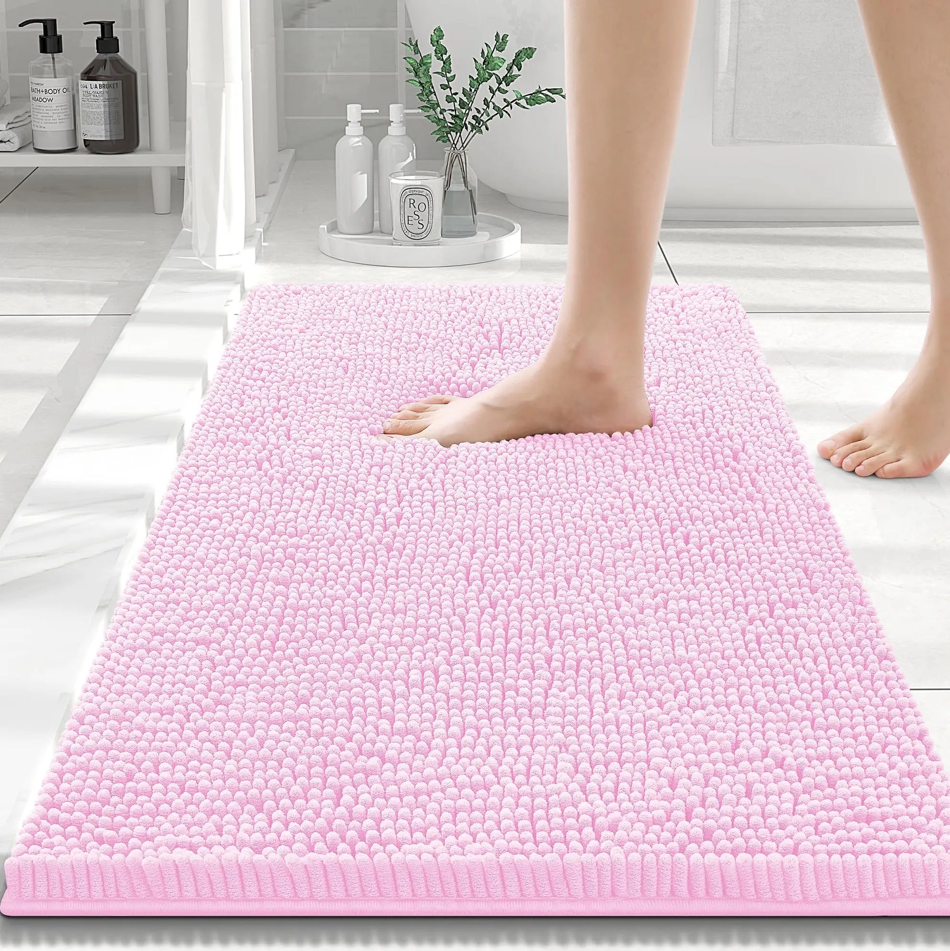 Tapis de bain 60X90 rose