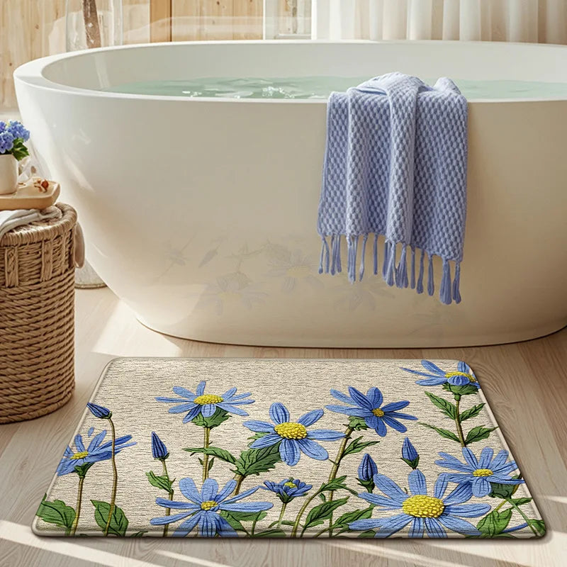 Tapis de bain Champ de Fleur sol 