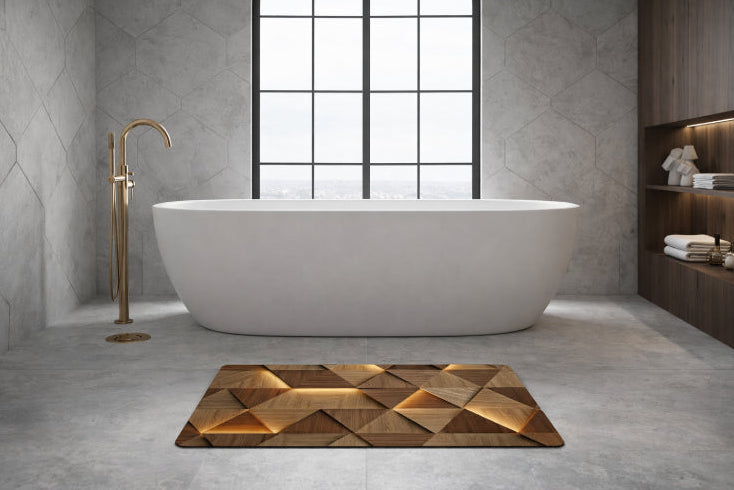Tapis de bain Design Architectural 3D