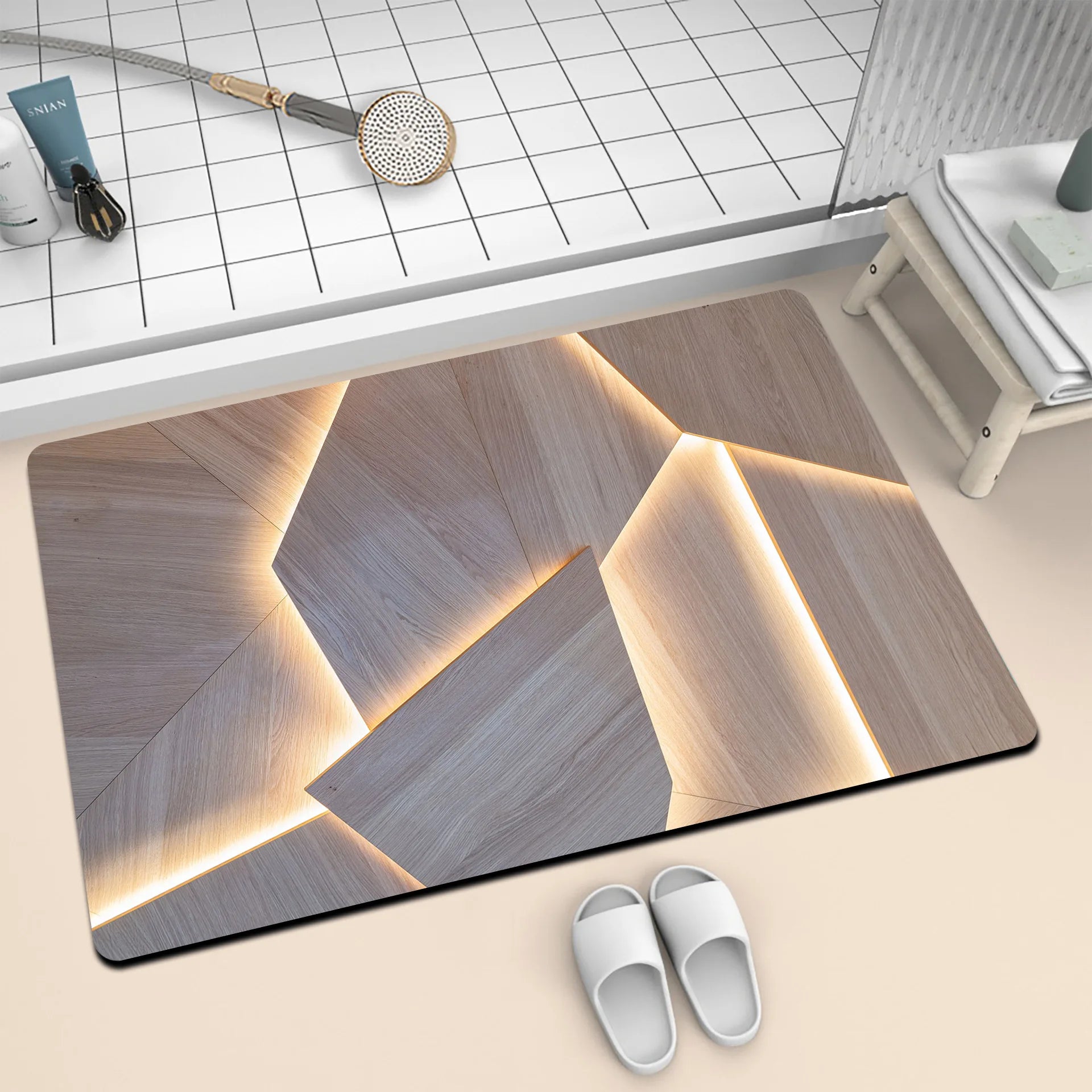 Tapis de bain Design Architectural vitre 