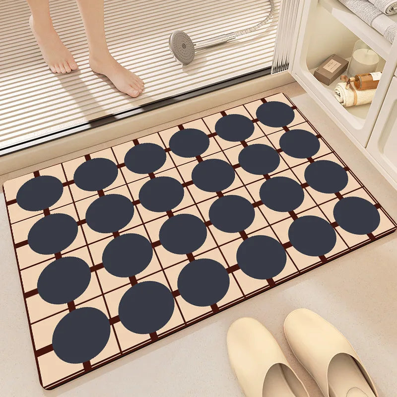 Tapis de bain GeoDesign carrées
