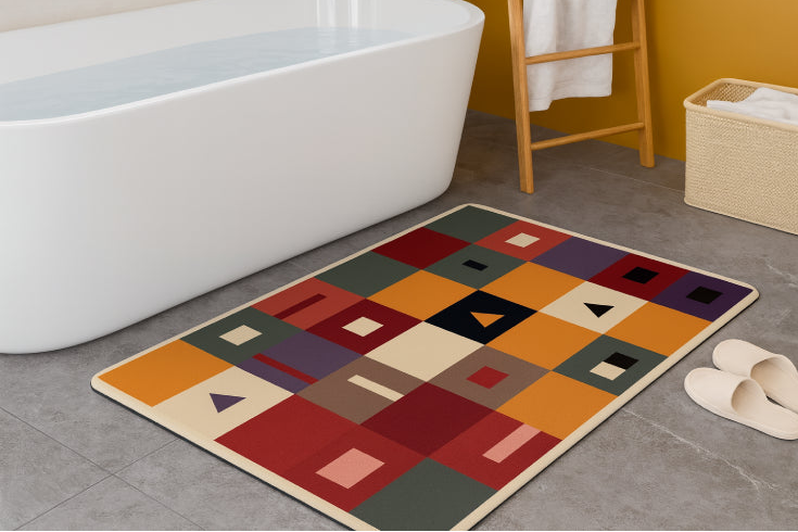 Tapis de bain GeoDesign sol baignoire 