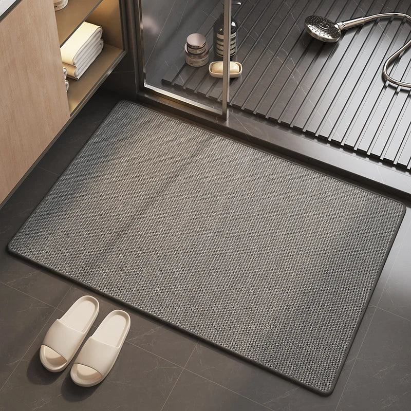 Tapis de bain Luxe Minéral gris 