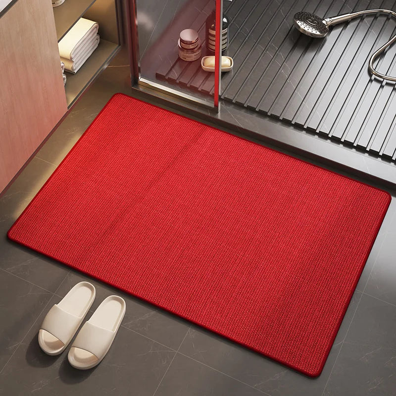 Tapis de bain Luxe Minéral rouge 