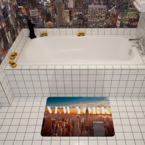Tapis de bain New York nuage