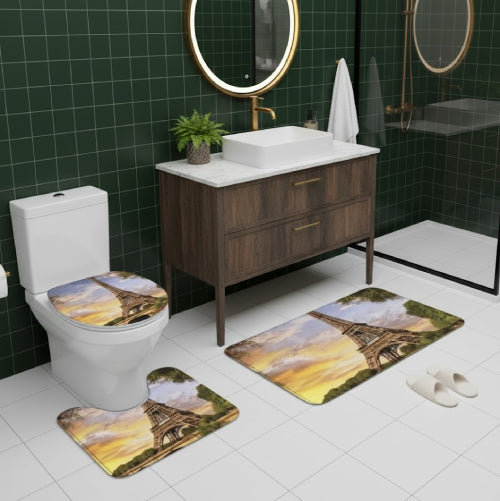 Tapis de bain Paris Tour Eiffel ciel 