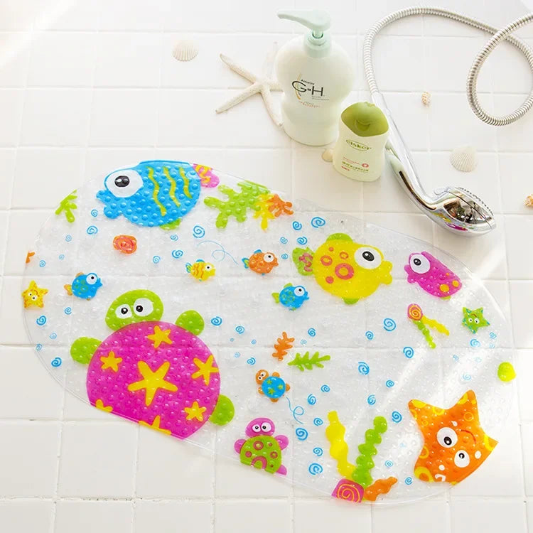 Tapis de bain Sophie la girafe poisson