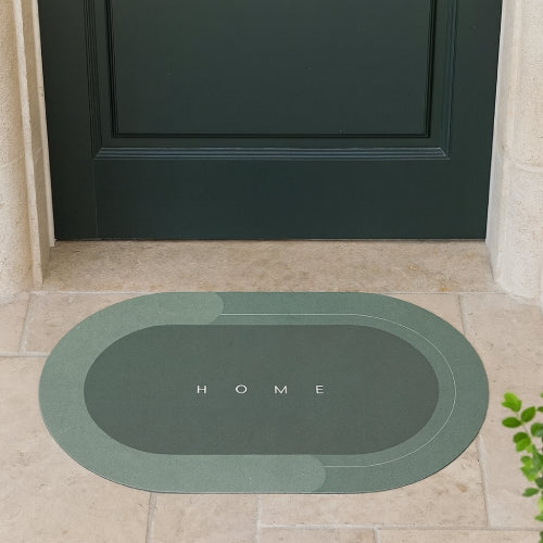 Tapis de bain absorbant magique sol vert 