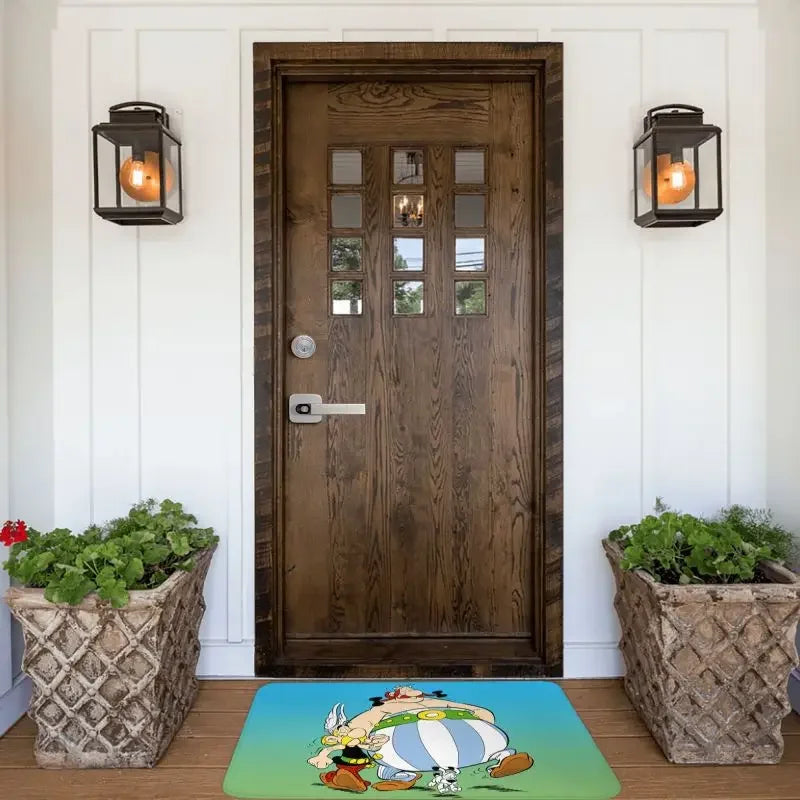 Tapis de bain antidérapant Astérix et Obélix entrée 