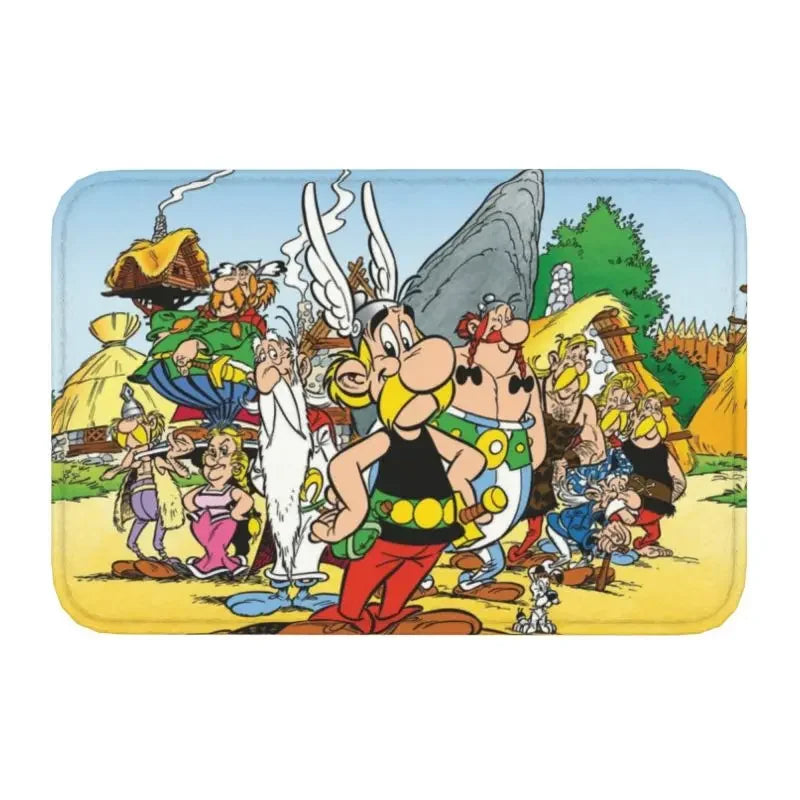 Tapis de bain antidérapant Astérix et Obélix manga 