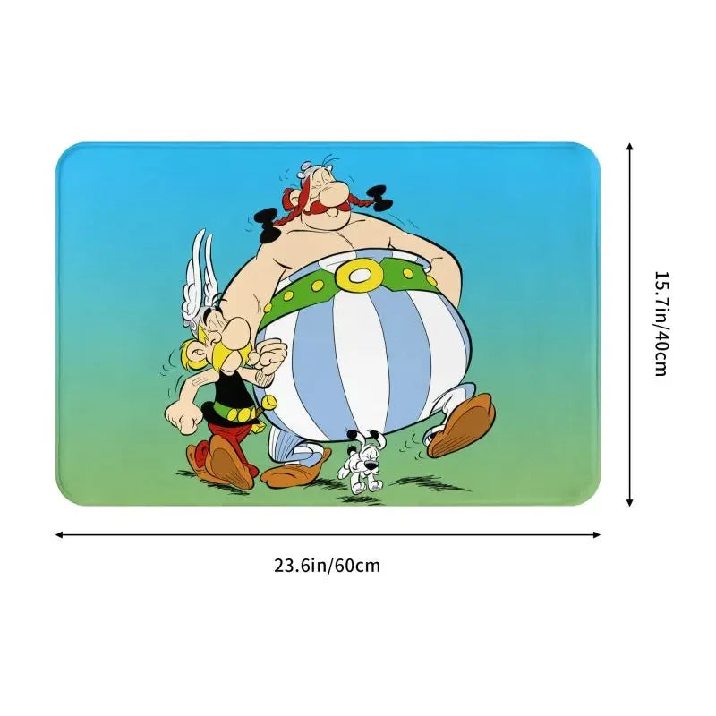 Tapis de bain antidérapant Astérix et Obélix taille 