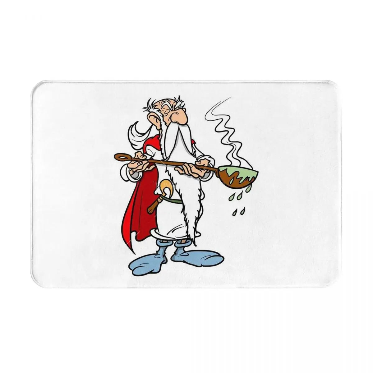 Tapis de bain antidérapant Obelix bleu 