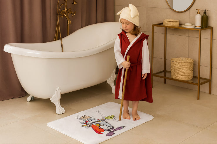 Tapis de bain antidérapant Obelix enfant 