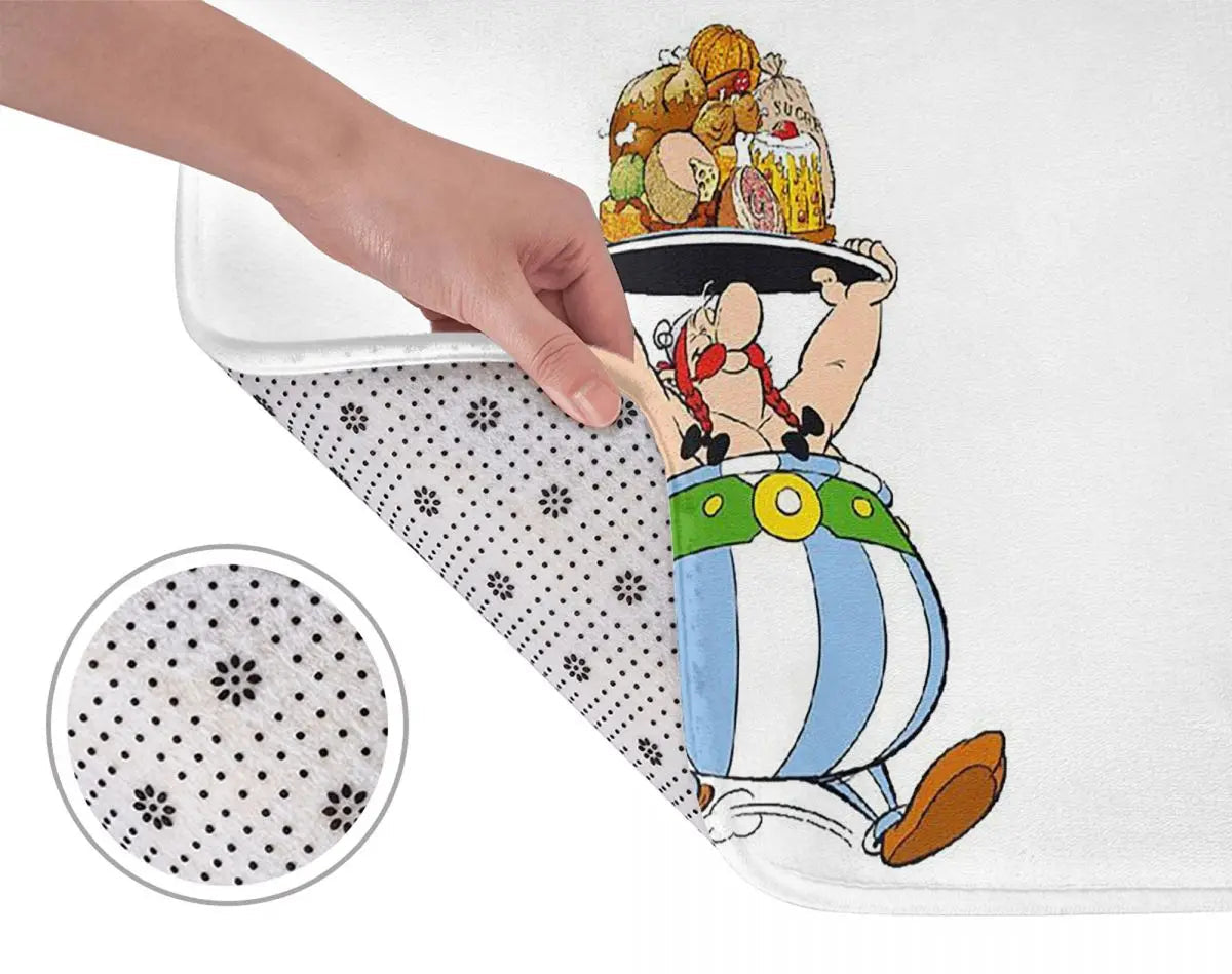 Tapis de bain antidérapant Obelix main 