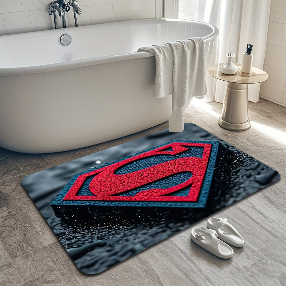 Tapis de bain antidérapant Superman baignoire 