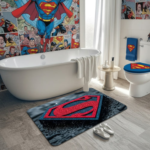 Tapis de bain antidérapant Superman baignoire 