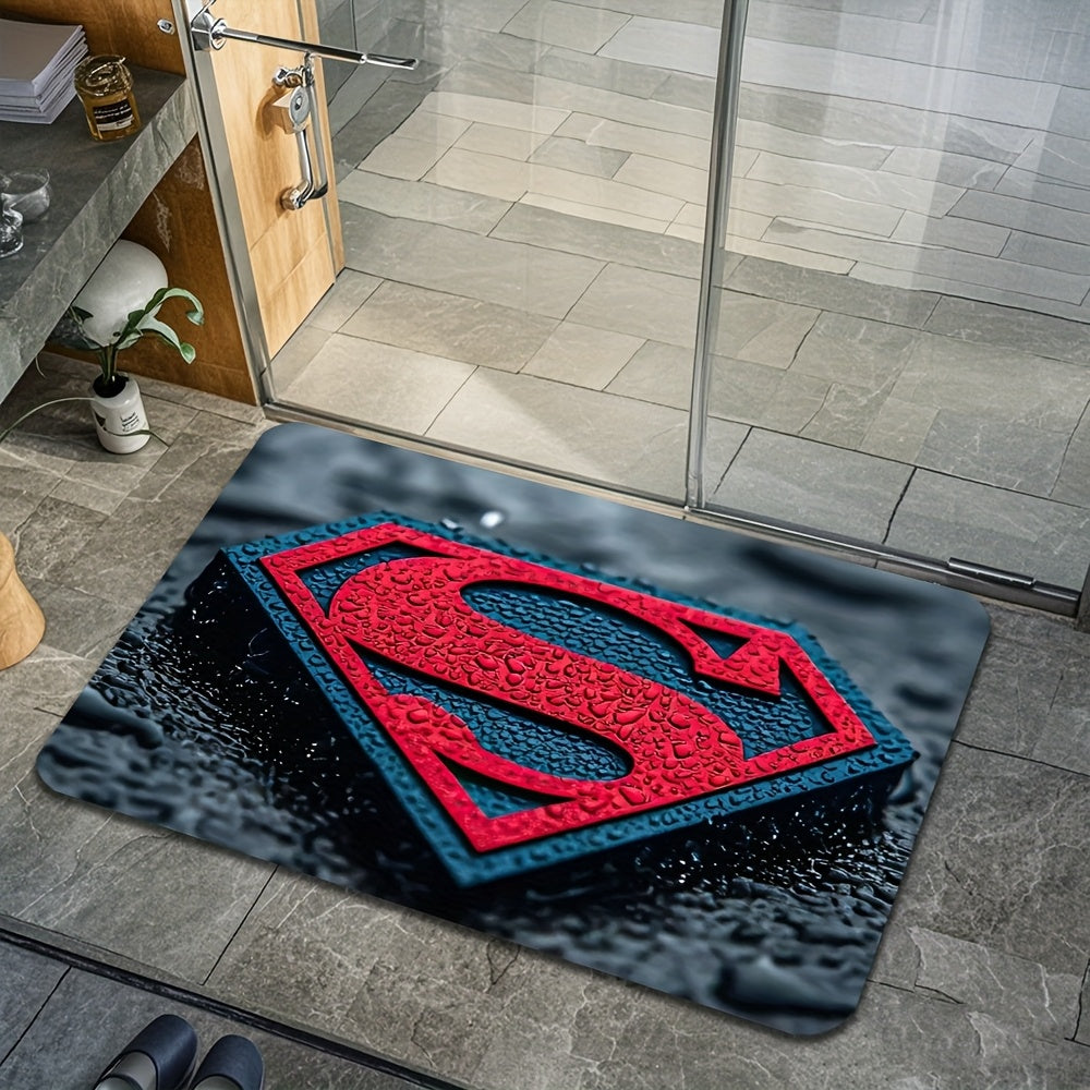 Tapis de bain antidérapant Superman porte 