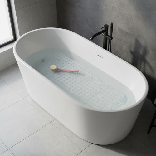 Tapis de bain antidérapant baignoire brosse rose