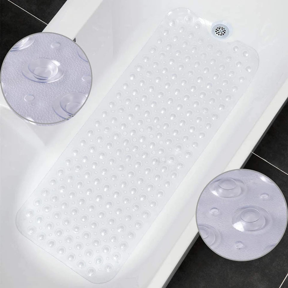 Tapis de bain antidérapant baignoire transparent