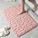 Tapis de bain antidérapant en relief avec pavés et absorbant l'eau - Vignette | Douceur De Bain