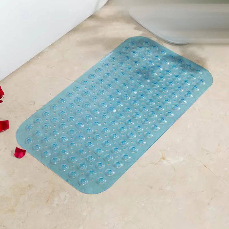 Tapis de bain antidérapant grande taille bleu marine 