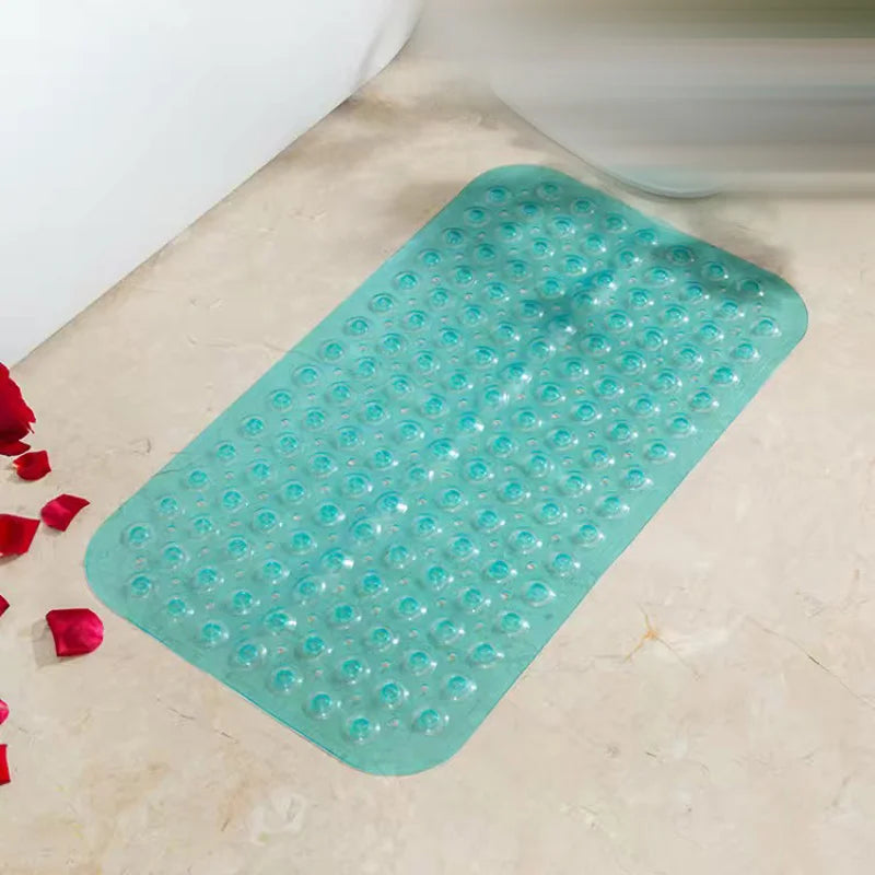 Tapis de bain antidérapant grande taille vert