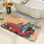 Tapis de bain antidérapant les histoires de Tintin - Vignette | Douceur De Bain