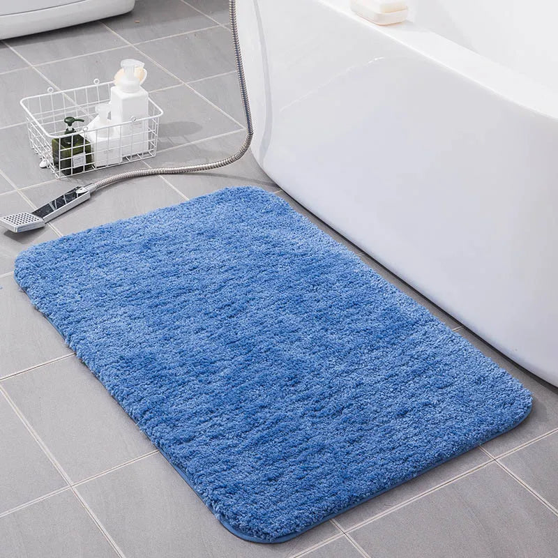 Tapis de bain antidérapant rose bleu