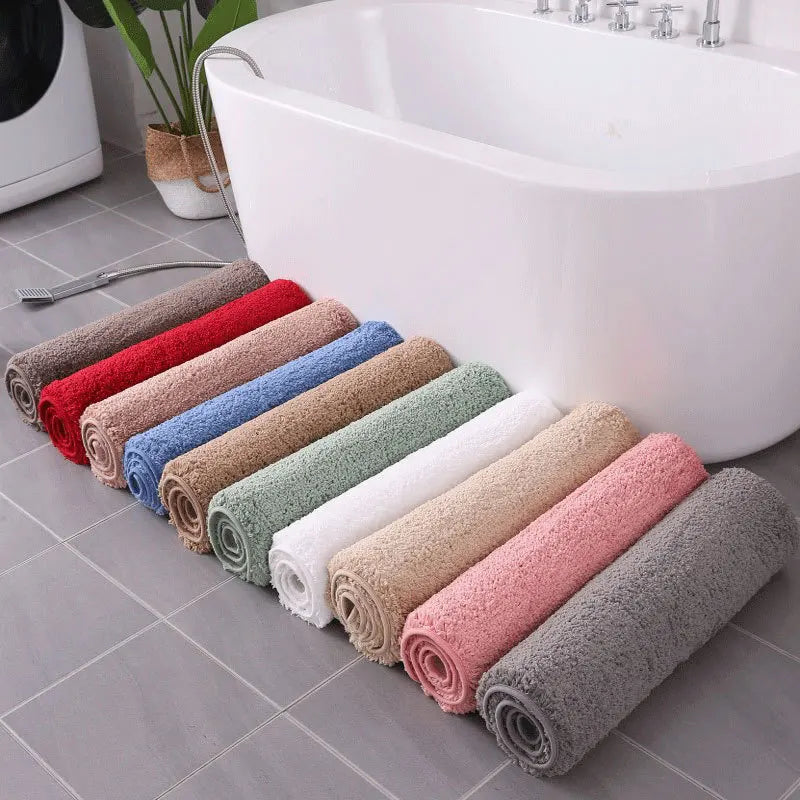 Tapis de bain antidérapant rose couleur