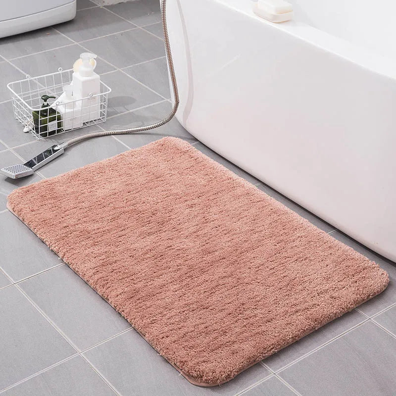 Tapis de bain antidérapant rose sol