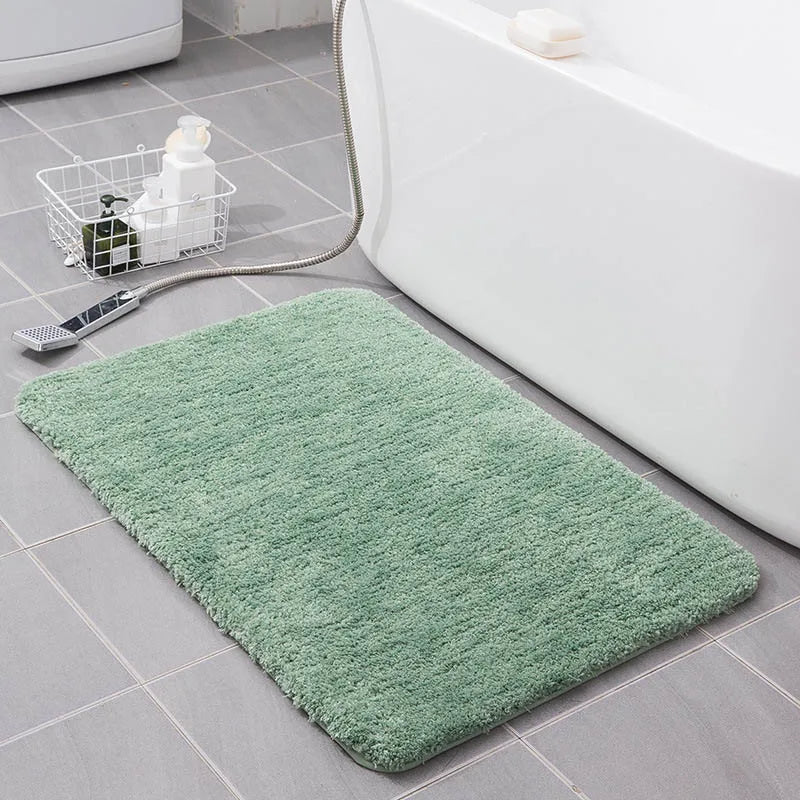 Tapis de bain antidérapant rose vert