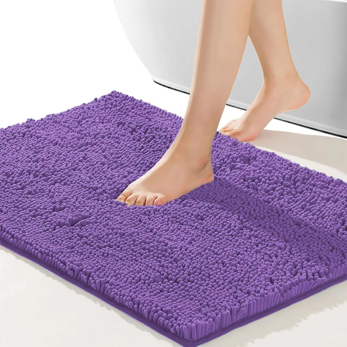 Tapis de bain antidérapant xxl violet