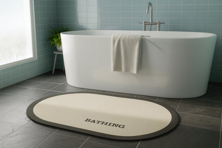 Tapis de bain argile baignoire 