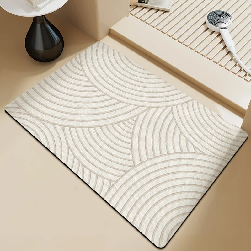 Tapis de bain argile  décoration