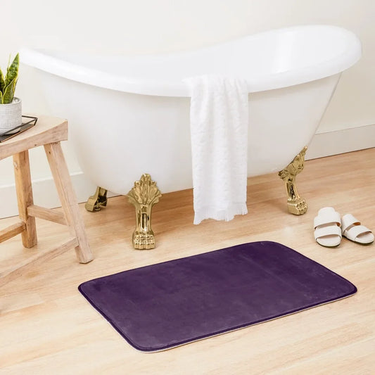 Tapis de bain aubergine
