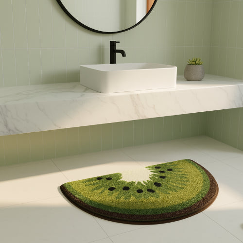 Tapis de bain avocat lavabo 