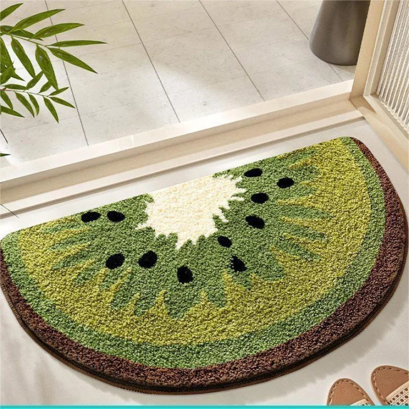 Tapis de bain avocat vert