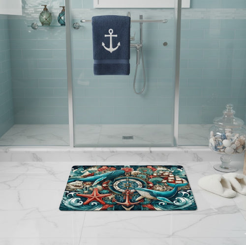 Tapis de bain baleine vitre 