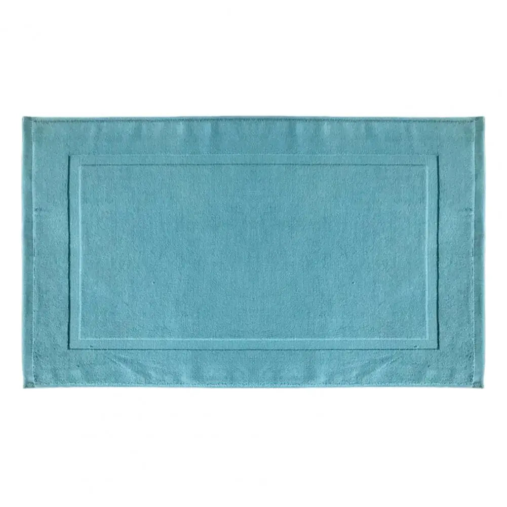 Tapis de bain bleu canard bleu lac