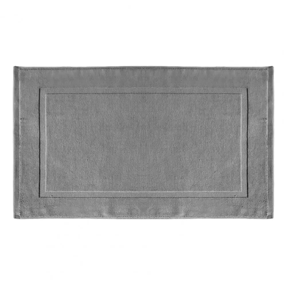 Tapis de bain bleu canard gris